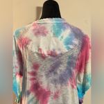 Handmade Free People Blue, Pink, and Purple Spiral Tie Dye Blouse size medium Pink Photo 6