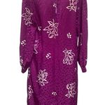 Vintage SCHRADER SPORT New York Purple Floral Dress 10 M/L Size undefined Photo 7
