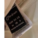 Effordram Floral Lace Corset Bodysuit Ivory Peach Green Boho Lingerie Size M (6) White Photo 3