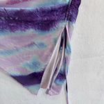 Blanc Clothing Tie Dye Asymmetrical Bodycon Mini Dress Purple Blue Pink Y2K S Photo 4