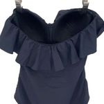 Bleu Rod Beattie Womens Ruffle Bandeau Wave Runner One-Piece Swimsuit Black Sz 4 Photo 4