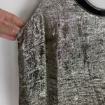 Banana Republic Metallic Gold Scoop Front+Back Blouse Size Large Photo 4