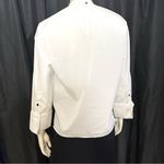 CELINE Authentic Elegant Phoebe Philo Poplin White Blouse Photo 6