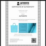 Gucci Blue Perforated Rubber Tote Bag with COA EUC Photo 1