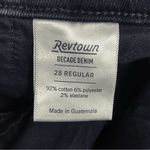 Revtown Jeans Decade Denim Size 28 | 6 Mid Rise Skinny Ankle Jean Jet Black Wash Photo 11