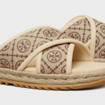 Tory Burch NWOT T Monogram Crisscross Espadrilles – Women’s Size 8 Photo 0