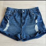 Bluenotes Denim High Waist Distressed Stretchy Curvy Mom Short Size 16 Photo 8