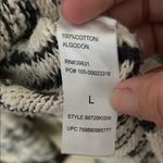 Democracy  Black and White Textured Knit Sweater Photo 8