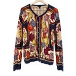 Talbots charming cardigan tea party printed sweater XL petite Photo 8