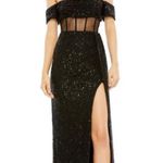 Mac Duggal  11665 Illusion Midriff Corset Off-The-Shoulder Dress Size 0 $458 UB Photo 0