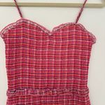 AQUA  Smocked Mini Dress Pink Gingham size S Photo 1