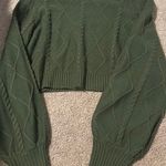 SheIn Olive Green Sweater Photo 2