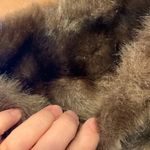 Vintage Regina Glenara by Glenoit Faux Fur Wrap with Satin Lining & Pockets OS Brown Size undefined Photo 4