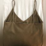OZMA Silk Noil Slip Dress in Olive size Large Green Photo 8