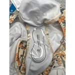 Cupshe ‎ Floral Ruffle One Piece Swimsuit Cut Out Tie Back Bathing Suit size S Photo 5