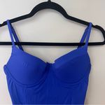 We Wore What  One Piece Royal Blue Swimsuit Size M Photo 3