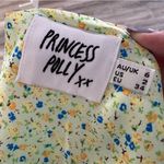 Princess Polly Light green floral satin  dress‎ size 2 Photo 4