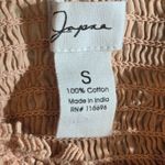 Japna  Sleeveless Eyelet & Appliqué Top in Peachy Pink Color, Size S. Photo 7
