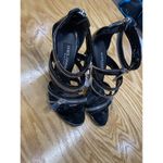 Dolce & Gabbana Heels Women's 6.5 Black Patent Leather Zip Up Stiletto Pump Photo 9