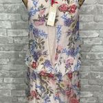New Collection Floral Overlay Dress Pink Size L Photo 3