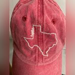 Texas red faded baseball cap/ one size‎ fits most Photo 1