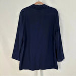 Requirements Vintage  Blazer Womens Size 14 One Button Classic Blue Lightweight‎ Photo 5