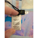 NWT CLUBEXXX Iridescent Snake Print Corset Top Holographic Festival Outfit S Silver Photo 5