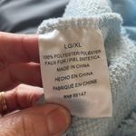 Hooded Comfy Baby Blue Sleep Shirt Size L Photo 6