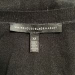 White House | Black Market Sweater Women XS Black White Embroidered Stripe Neutral Photo 4