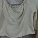 SheIn Small Puffy Cream/Light beige 3/4 sleeve bottom tie Cropped Shrug Photo 3