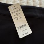 Bebe Double Mesh Insert Stripe Pencil Skirt Black NWT $69 Sz 6 Photo 2