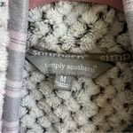 Simply Southern Simply Soft Sherpa in Frost Pullover Size M Photo 4
