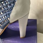 Womens STUART WEITZMAN Blue Leather Ankle Straps Sandals 7.5 M Photo 7