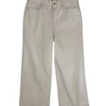 J.Crew NWT Women’s Slim Wide Leg Jeans Size 33 Off-White Stretch Denim Photo 2