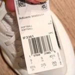 Adidas 🆕 Womens 10.5 Adizero Instinct+ White Black Softball Cleats Shoes NWT Photo 4