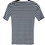 J.Crew NWT Nautical Striped Short Sleeve Long Casual Cotton Top XS Blue White Photo 12