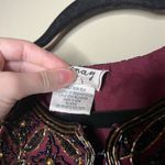 Vintage silk beaded short sleeve jacket Black Photo 9