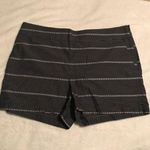 Loft Shorts Women's Size 12 Navy Blue Striped 100% Cotton Summer Shorts EUC Photo 0