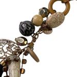 Vintage Boho Charm Necklace Beads Tassel Pendant Adjustable Length Retro u Fashi White Photo 3