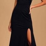Lulus LULU’S Romantic Evening Black Lace Sleeveless Maxi Dress Photo 0