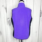 Ralph Lauren  Active L-RL Purple Black Fleece Vest Womens Sz XL Full Zip Photo 7
