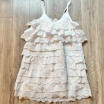 Caroline Constas Layne Dress Tiered White Ruffle Crochet Size S NWOT Photo 2