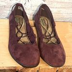 Baretraps  Suede (faux) Ballet Flats w Memory Foam Burgundy-6M Photo 0