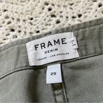 frame denim FRAME Le Service Cargo Military Straight Leg Crop Pants Green (Size 29) preppy Photo 3