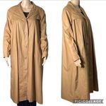 Vintage Tres Elle Womens Full Length Trench Coat Jacket Tan Brown Size 9 10 Photo 1