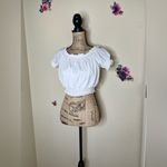 Show Me Your Mumu GiGi White Smocky Crop Top in Medium Photo 7