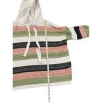 Andthewhy  multicolor striped hooded drawstring sweater M/L Photo 4