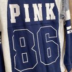 PINK - Victoria's Secret  long sleeve, navy blue/white size XS oversized GUC Photo 1