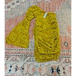 NWT For Love & Lemons Tiana Mini Dress Size XS In Yellow Lace Sheer Overlay Photo 2