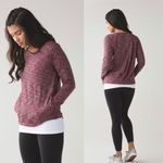 Lululemon &go city pullover top size 8 bordeux heather Photo 1